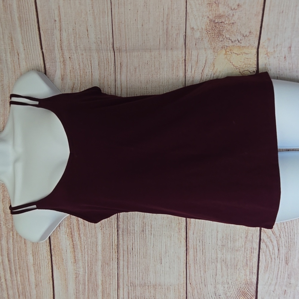 Mudd Wine Red Tank Top